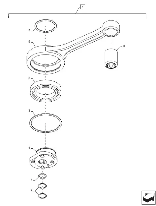 40241 - Звено соединительное цепи транспортера элеватора CS, CSX, CX6
